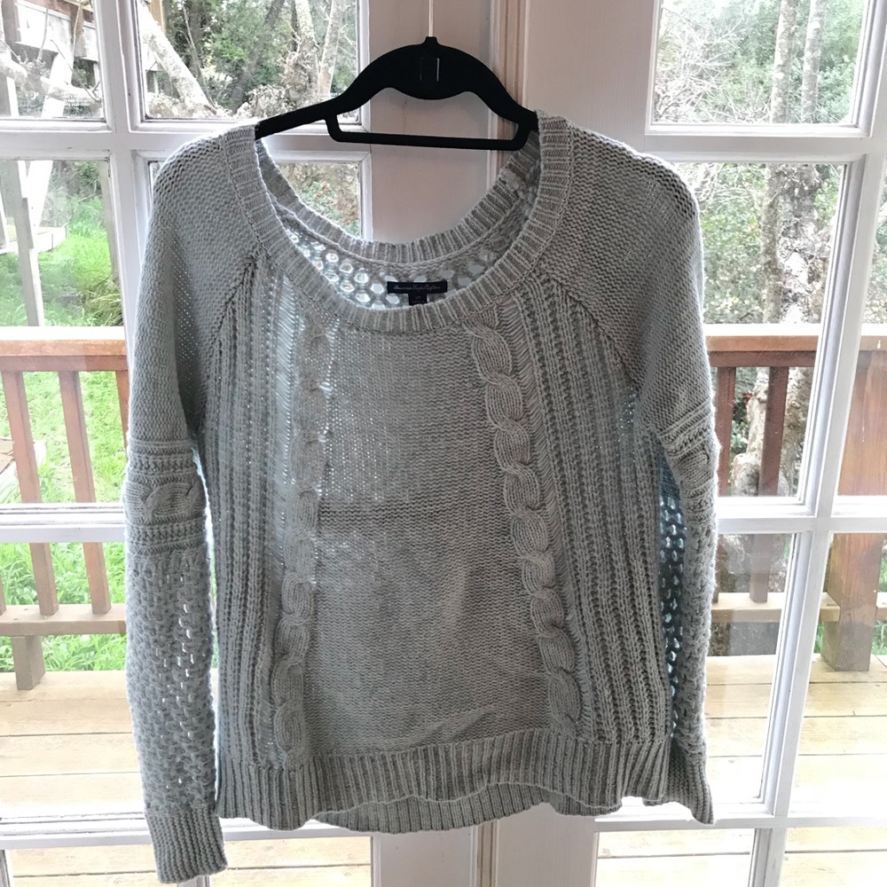NWOT AEO Blue Sweater